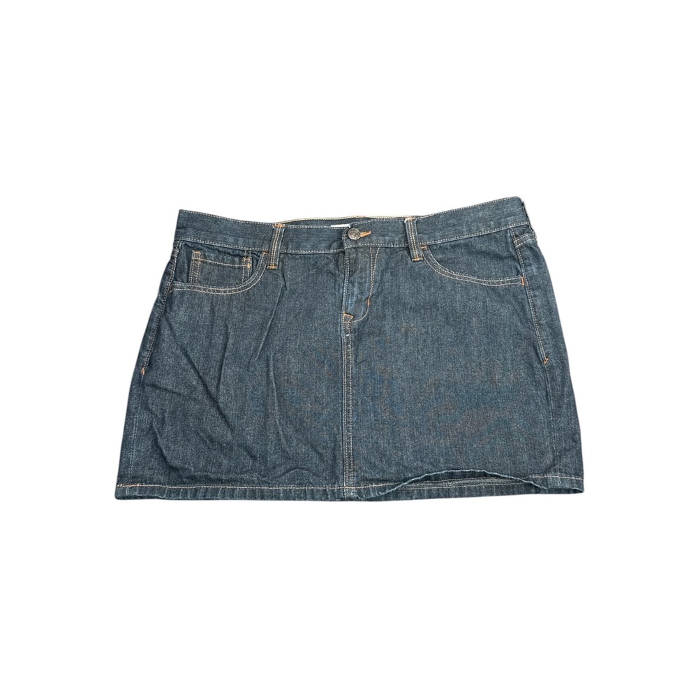 Old‎ Navy Womens Dark Wash Denim Mini Skirt Indigo Blue Casual Size 10